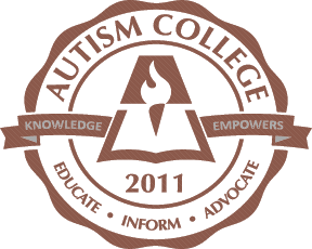 Autism College Seal - Educate, Inform, Advocate
