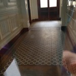 Apartment lobby floor tiles 