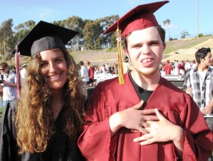 Rebecca and Jeremy Sicile-Kira,  high school graduation, June 2010
